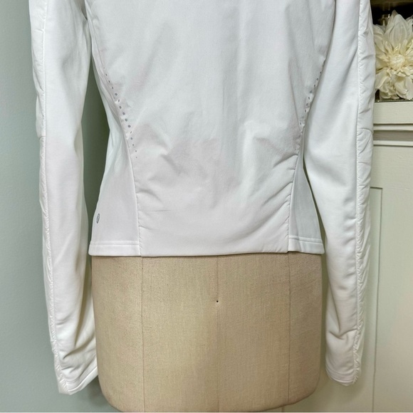 Lululemon Push Your Pace Women’s Jacket Winter Running Coat White Size 12 NWT - Picture 11 of 16